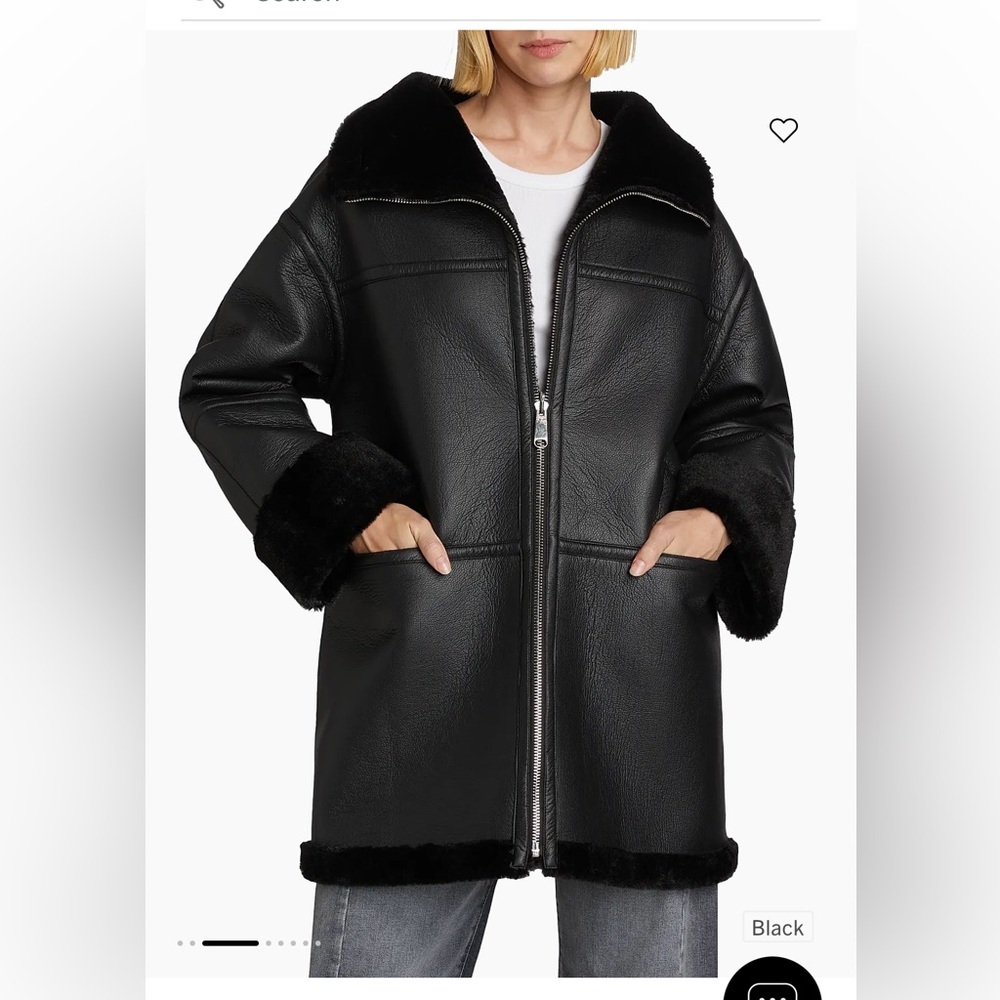 Ally Reversible Leather coat